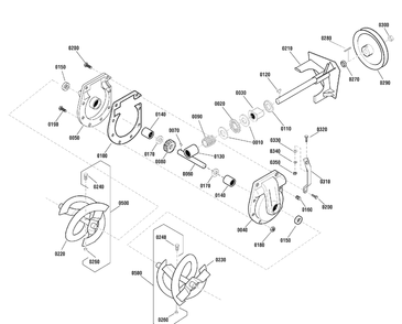 Auger Drive Group Diagram and Parts List for 1695733 2009 Briggs and Stratton Snow Blower